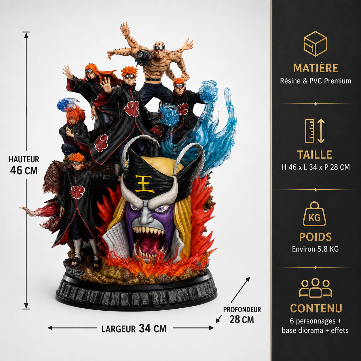 Shinobi Akatsuki – Diorama 46 cm
